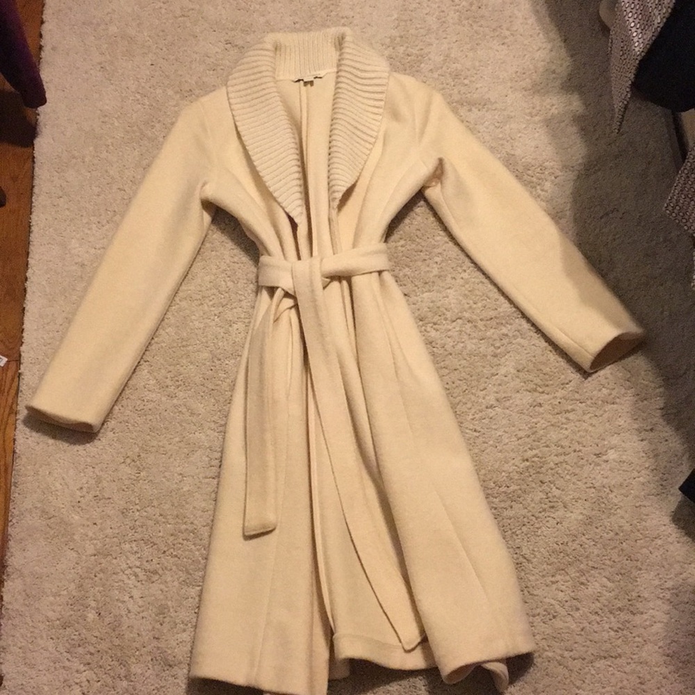 Cream wool coat
